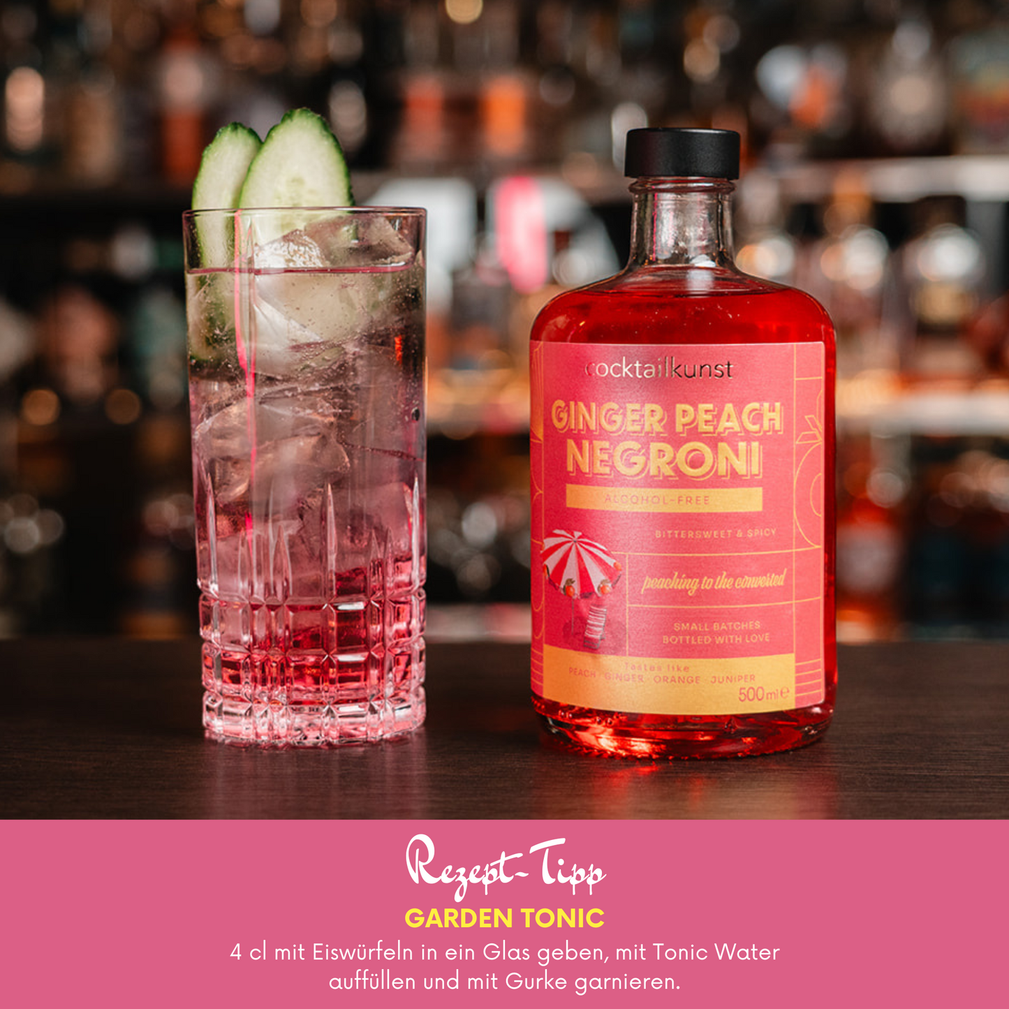 Ginger Peach Negroni | Bottled Cocktail