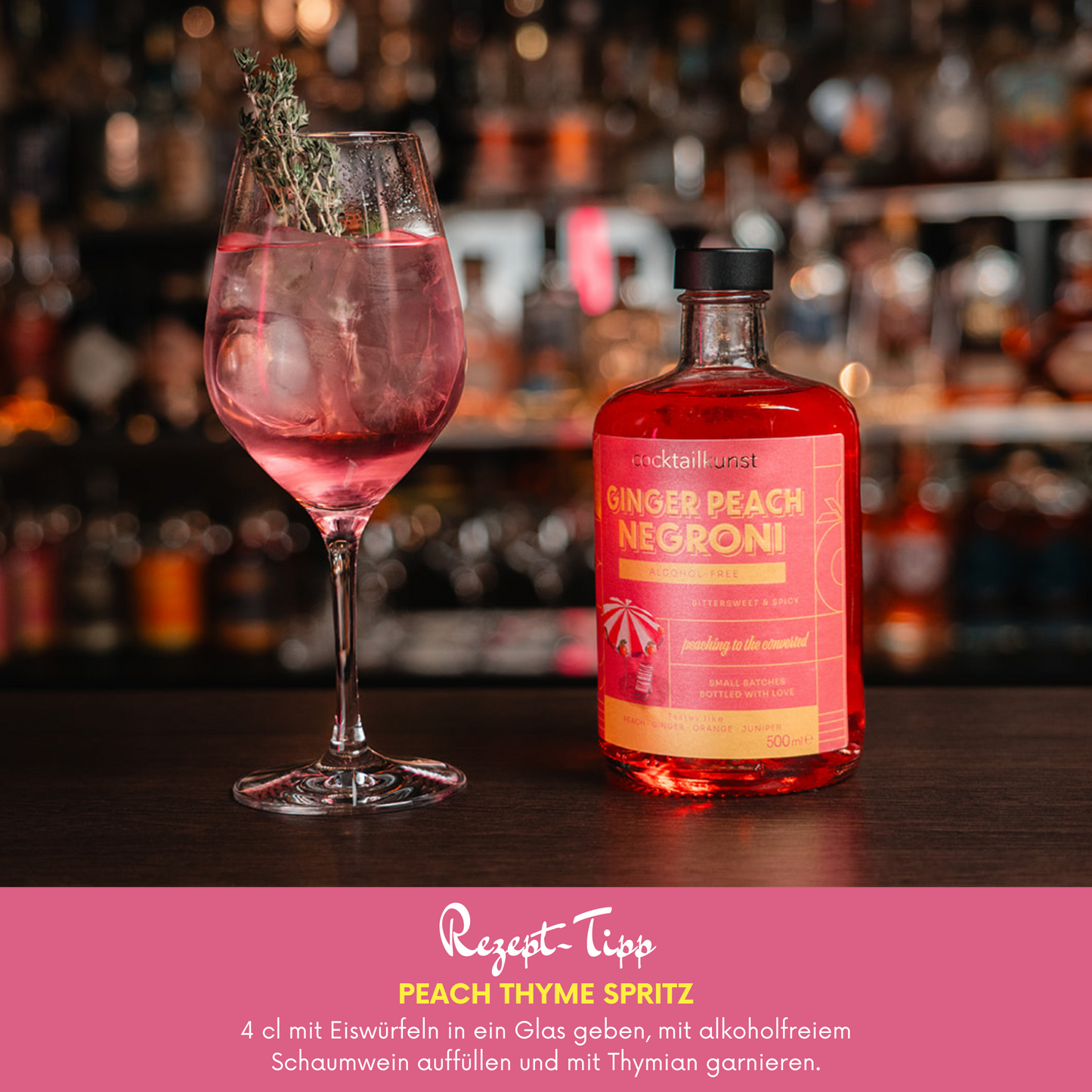 Ginger Peach Negroni | Bottled Cocktail