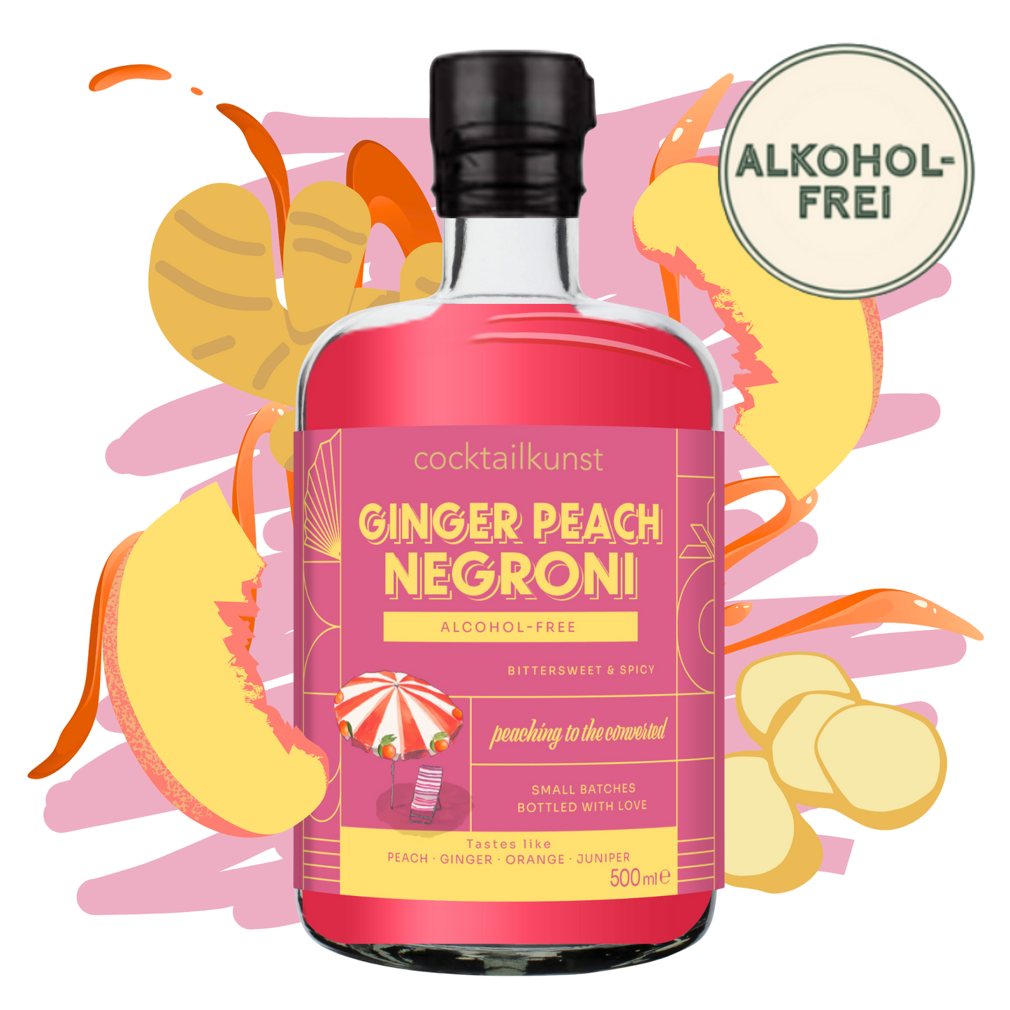 Ginger Peach Negroni | Bottled Cocktail