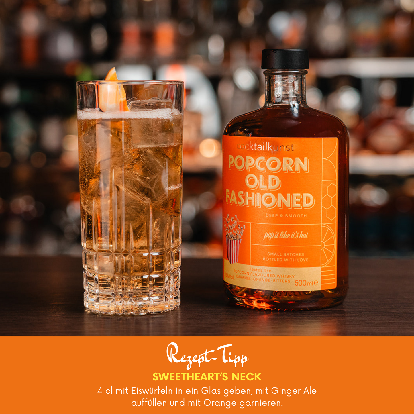 Popcorn Old Fashioned | Bottled Cocktail