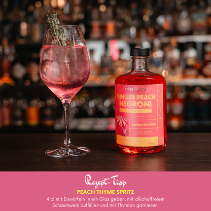 Ginger Peach Negroni | Bottled Cocktail